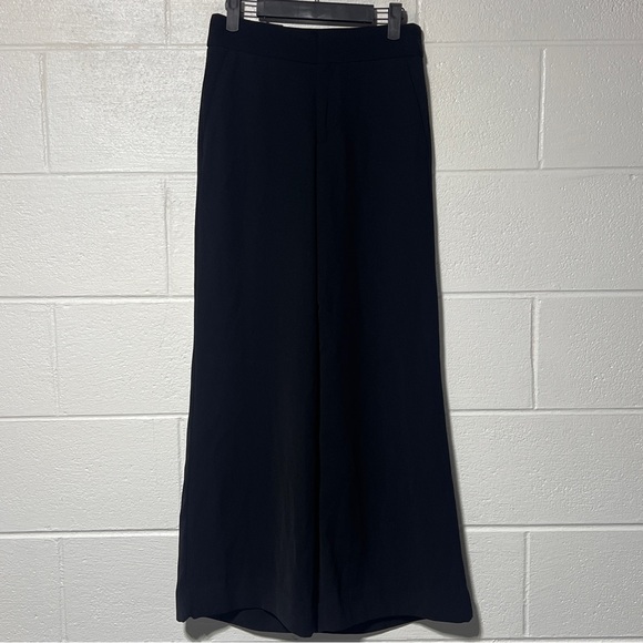 NWT Banana Republic High Rise Wide Leg washable stretch 2P work zip trouser - Picture 5 of 7